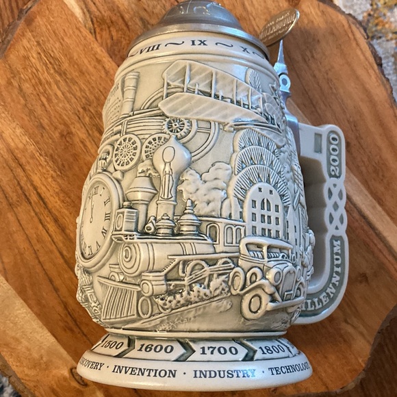 Vintage MILLENNIUM embossed stein mug - Picture 4 of 16